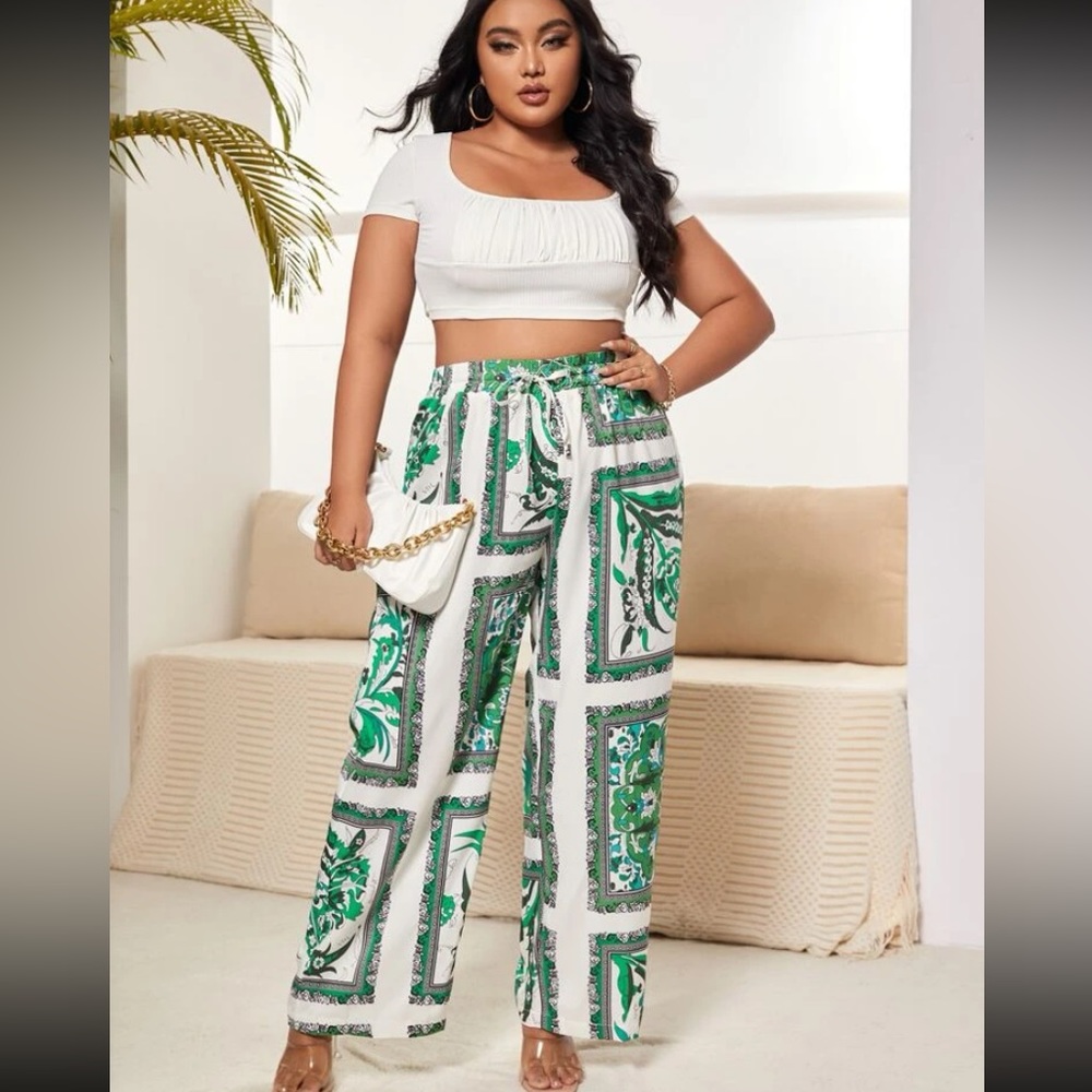 Paisley Wide leg pants